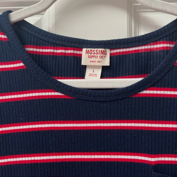 Navy Striped T-Shirt Dress - Picture 4 of 6